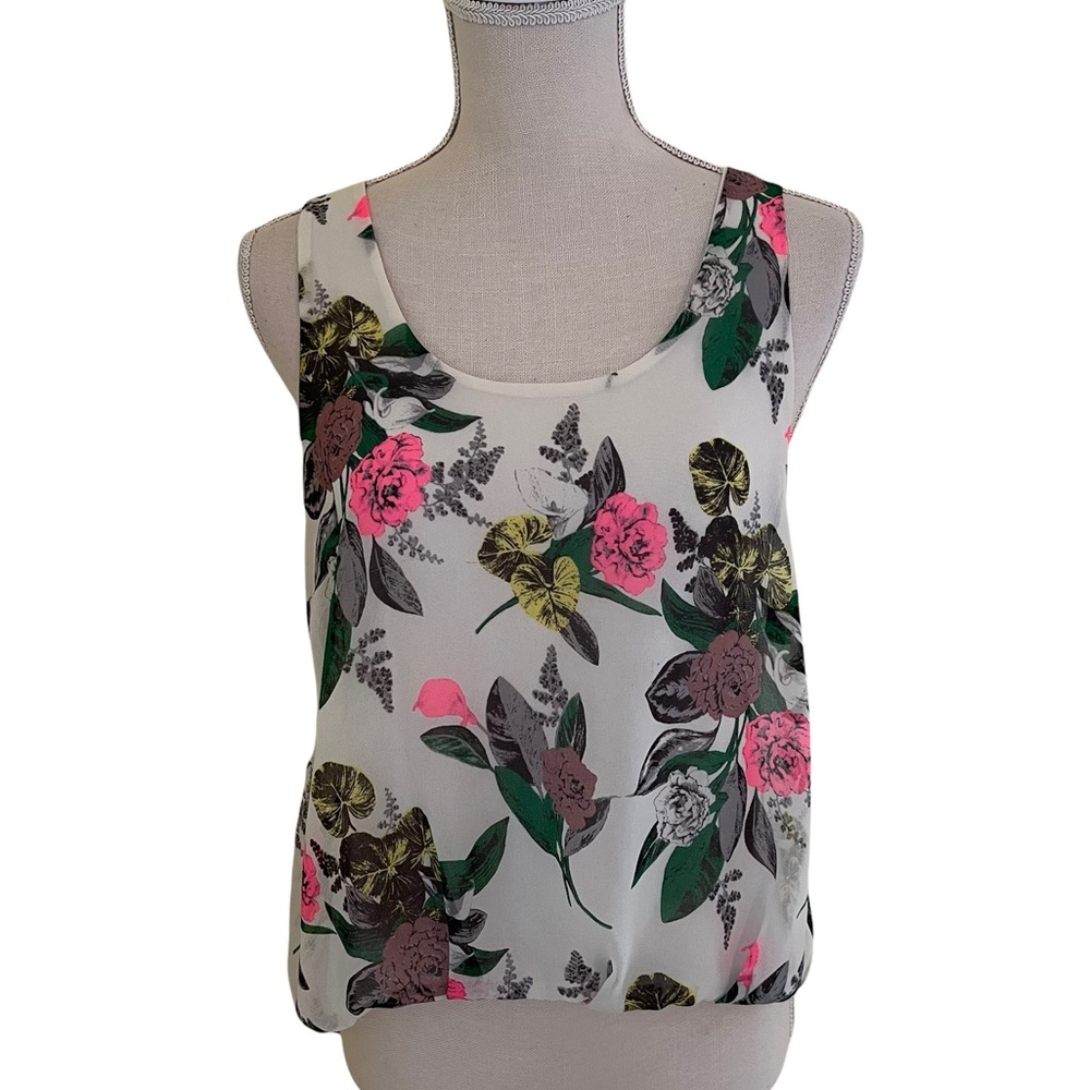 Astr Hi-Low Gathered Front Blouse S